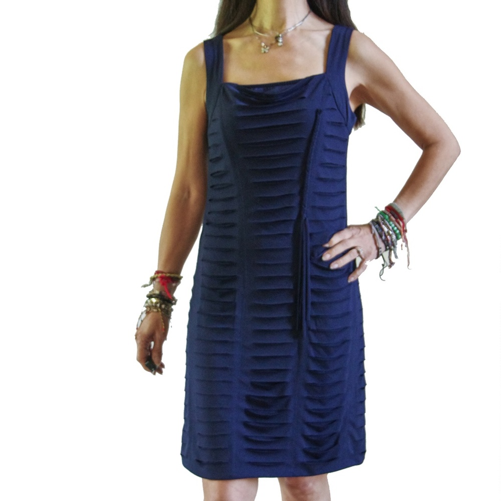 My Tribe blue sleeveless dress